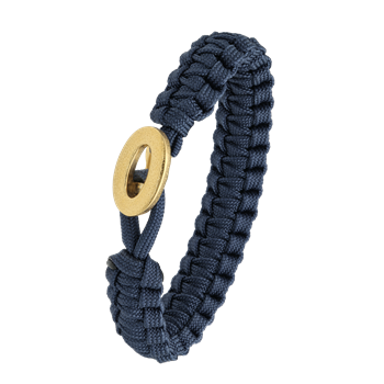 From Soldier to Soldier blåt armbånd med forgyldt lås 06