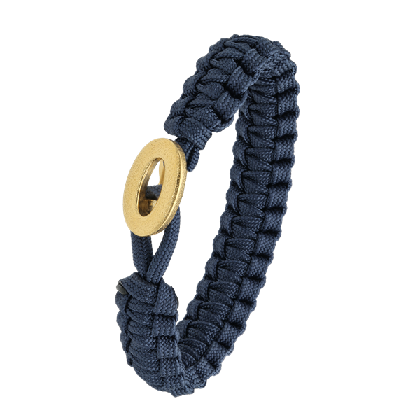 From Soldier to Soldier blåt armbånd med forgyldt lås 06