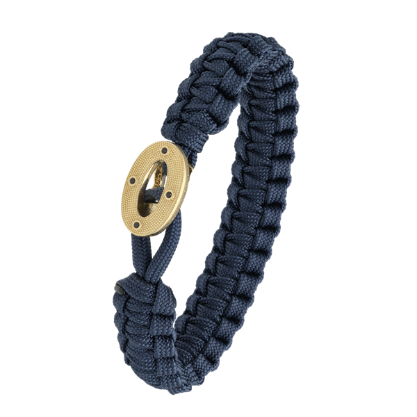 From Soldier to Soldier blåt armbånd med forgyldt lås 07