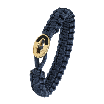 From Soldier to Soldier blåt armbånd med forgyldt lås 08