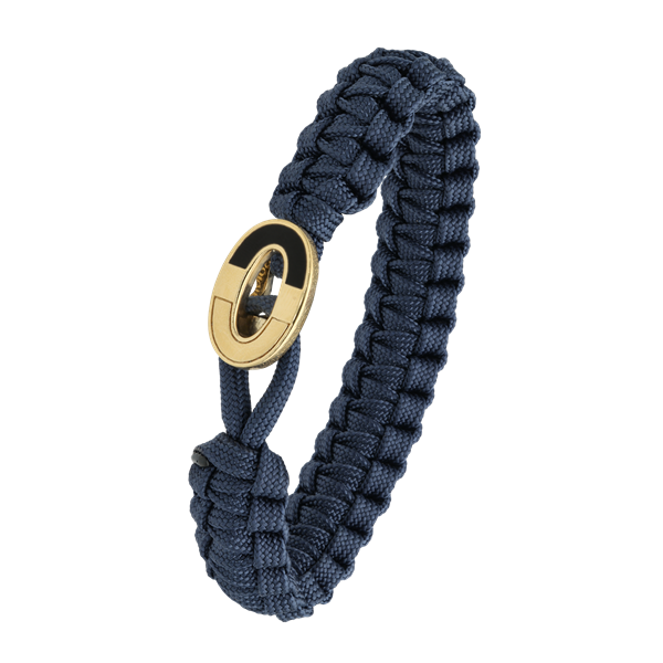 From Soldier to Soldier blåt armbånd med forgyldt lås 08