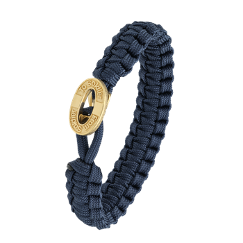From Soldier to Soldier blåt armbånd med forgyldt lås 10
