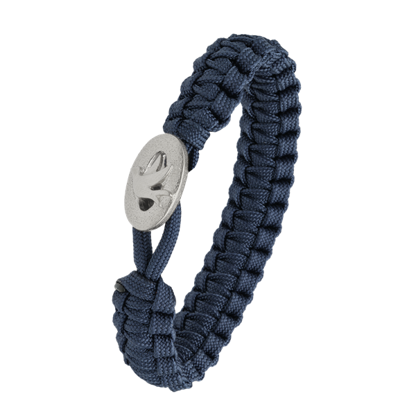 From Soldier to Soldier blåt armbånd med sølv lås 01