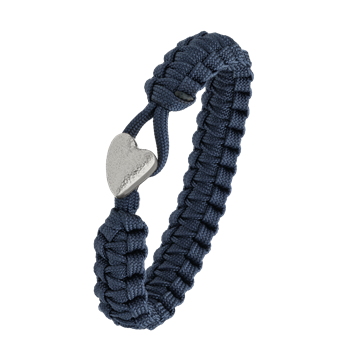 From Soldier to Soldier blåt armbånd med sølv lås 05