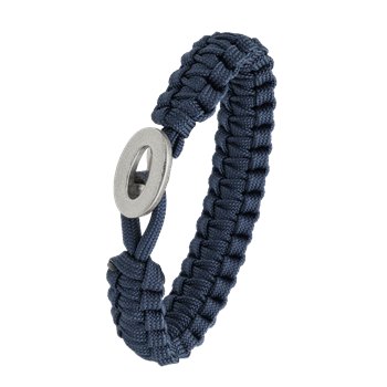 From Soldier to Soldier blåt armbånd med sølv lås 06