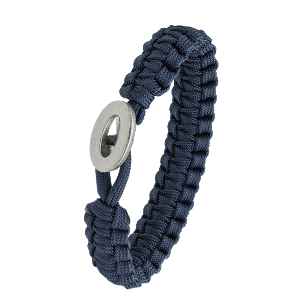 From Soldier to Soldier blåt armbånd med sølv lås 06