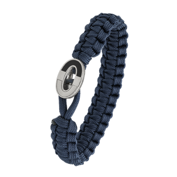 From Soldier to Soldier blåt armbånd med sølv lås 08