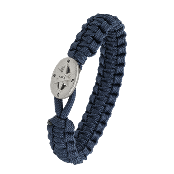 From Soldier to Soldier blåt armbånd med sølv lås 09