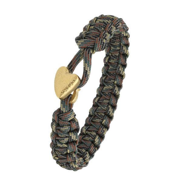 From Soldier to Soldier camouflage armbånd med forgyldt lås 05