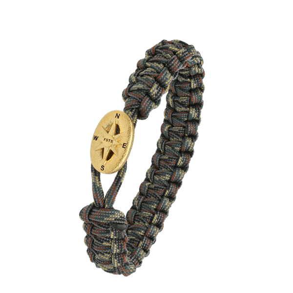 From Soldier to Soldier camouflage armbånd med forgyldt lås 09