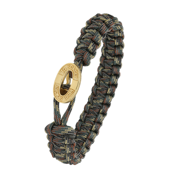 From Soldier to Soldier camouflage armbånd med forgyldt lås 10