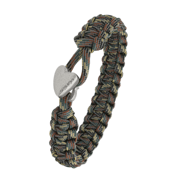 From Soldier to Soldier camouflage armbånd med sølv lås 05