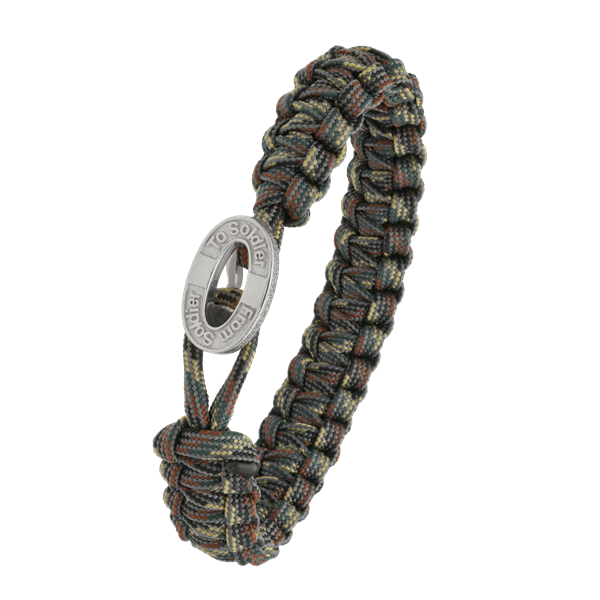 From Soldier to Soldier camouflage armbånd med sølv lås 10