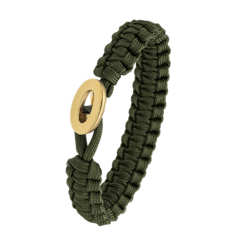 From Soldier to Soldier grønt armbånd med forgyldt lås 06