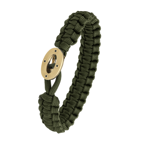 From Soldier to Soldier grønt armbånd med forgyldt lås 07