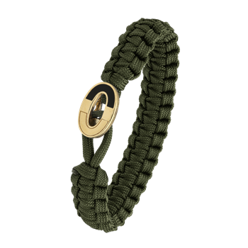 From Soldier to Soldier grønt armbånd med forgyldt lås 08
