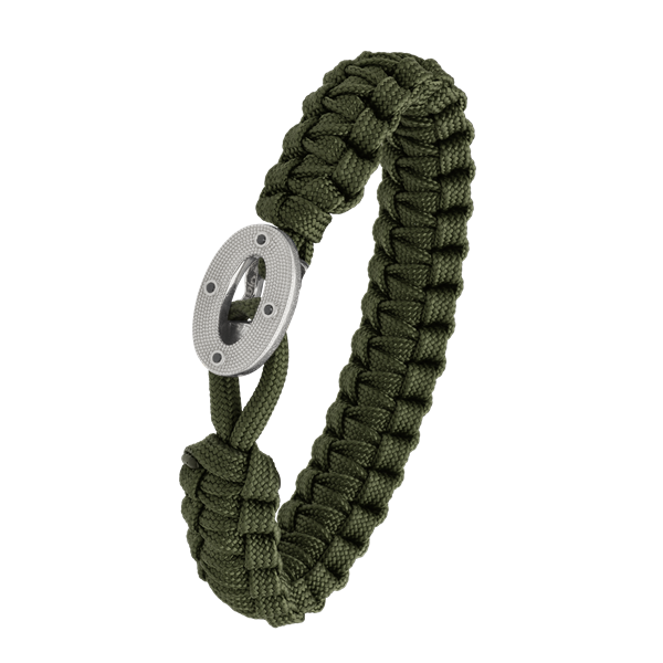 From Soldier to Soldier grønt armbånd med sølv lås 07