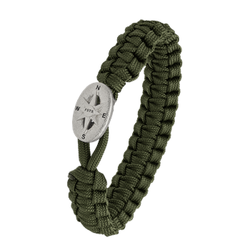 From Soldier to Soldier grønt armbånd med sølv lås 09