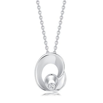 Sølv halskæde, fra Støvring Design