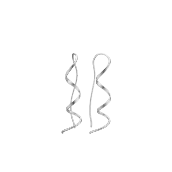 Dancing, øreringe, sølv, fra aagaard