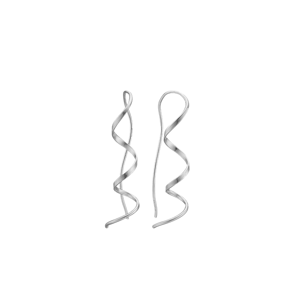 Dancing, øreringe, sølv, fra aagaard