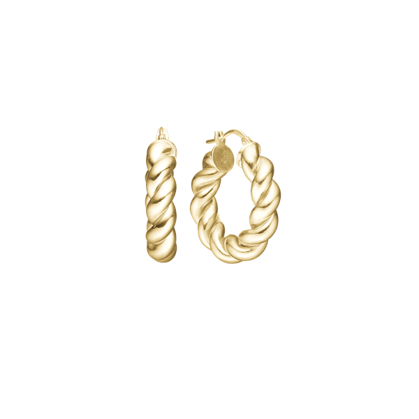 Ørehænger, big twist, forg., fra aagaard