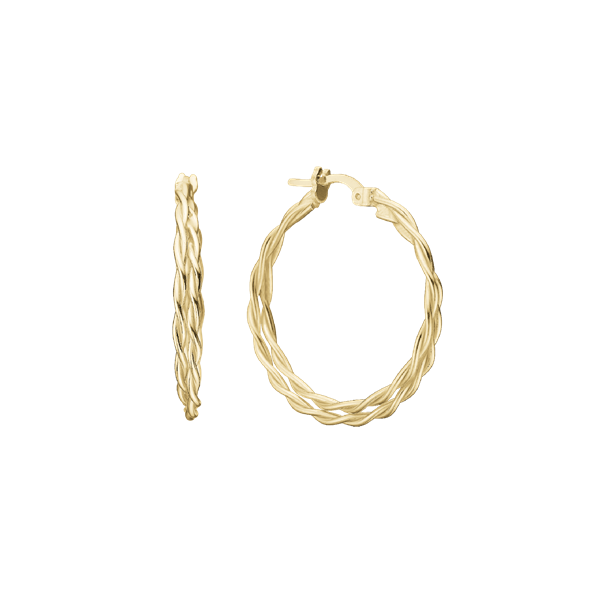 Creol snoet dobbelt, 28mm, forg sølv, fra aagaard