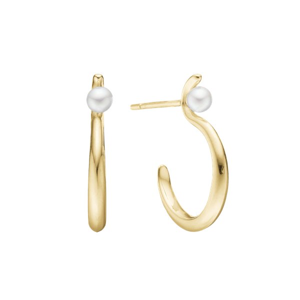 Ørering, perlebue, 20,5x15x2,5mm, fra aagaard