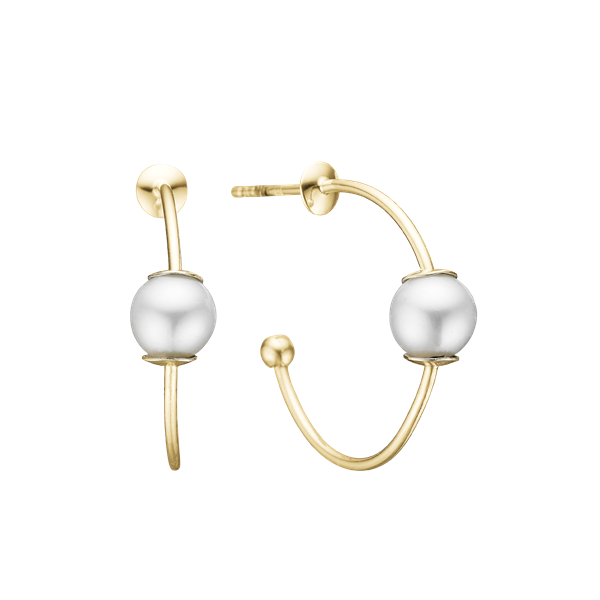 Halvcreol m/ferskvandsperle, 23mm forg s, fra aagaard