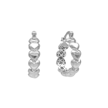 Øreringe hjerte creol fra Aagaard, Ø 18 mm