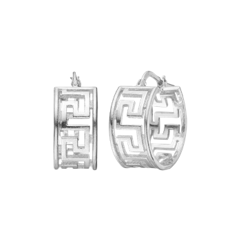 Creol inka 18mm, sølv, fra aagaard