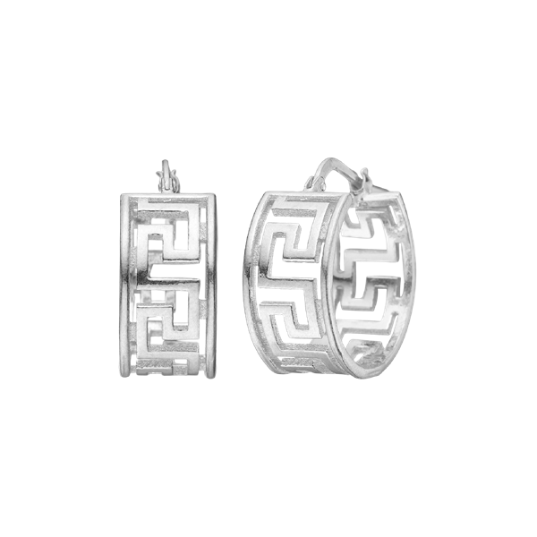 Creol inka 18mm, sølv, fra aagaard