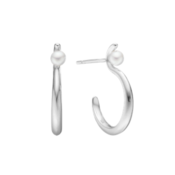 Ørering, perlebue, 20,5x15x2,5mm, fra aagaard