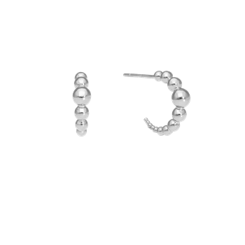 Halvcreoler i sølv, fra Aagaard