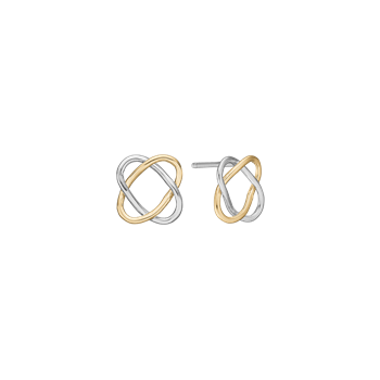 Ørestikker, 8k/sølv, twist, fra aagaard