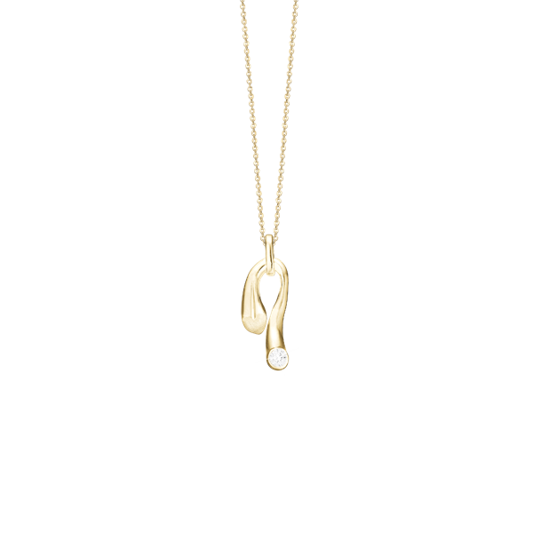 Halskæde, 8kt, hjerte, fra aagaard