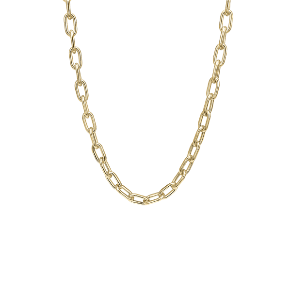 Halskæde, 8kt, lange led 45cm, fra aagaard