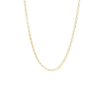 Halskæde, 8kt, små led 45cm, fra aagaard