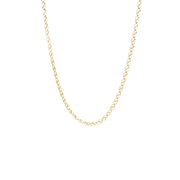 Halskæde, 8kt, små led 45cm, fra aagaard