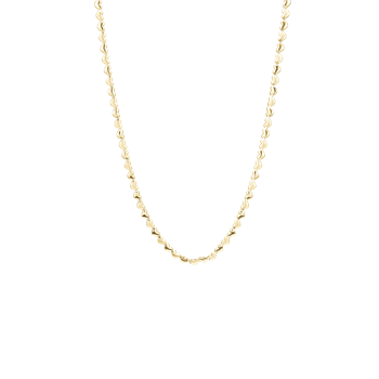 Halskæde 8kt, hjerter, 45 cm, fra aagaard