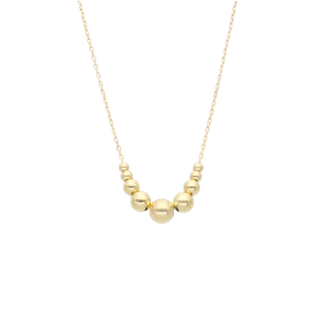Halskæde 8k globes, fra aagaard