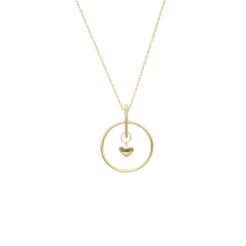 Halskæde heart pendulum, fra aagaard