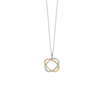 Halskæde, 8k/sølv, twist, fra aagaard