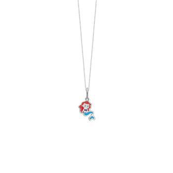 Halskæde, havfrue, sølv, fra aagaard