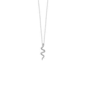 Halskæde, snake, sølv, fra aagaard