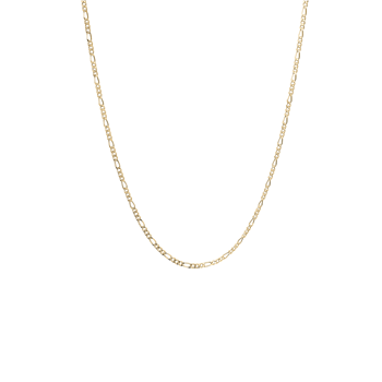 Halskæde, led, forg, 55 cm, fra aagaard