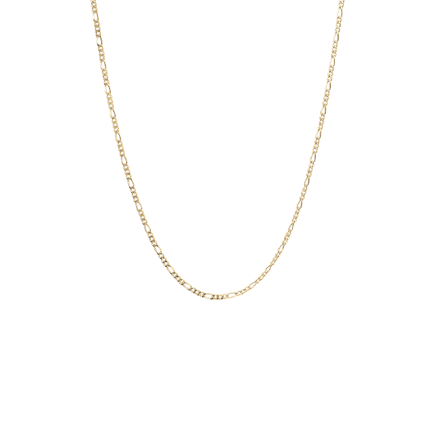 Halskæde, led, forg, 55 cm, fra aagaard