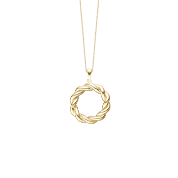 Halskæde, big twist, forgy., fra aagaard