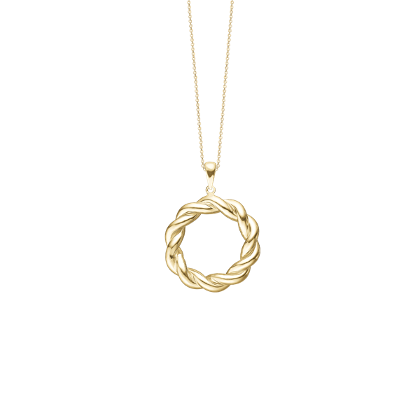 Halskæde, big twist, forgy., fra aagaard