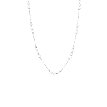 Halskæde med kugler og perler , fra Aagaard - 42 cm